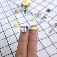 

1 Set Mini Cooking Utensils Novel Metal Eye-catching for Children Mini Cookware Tool Miniature Cookware