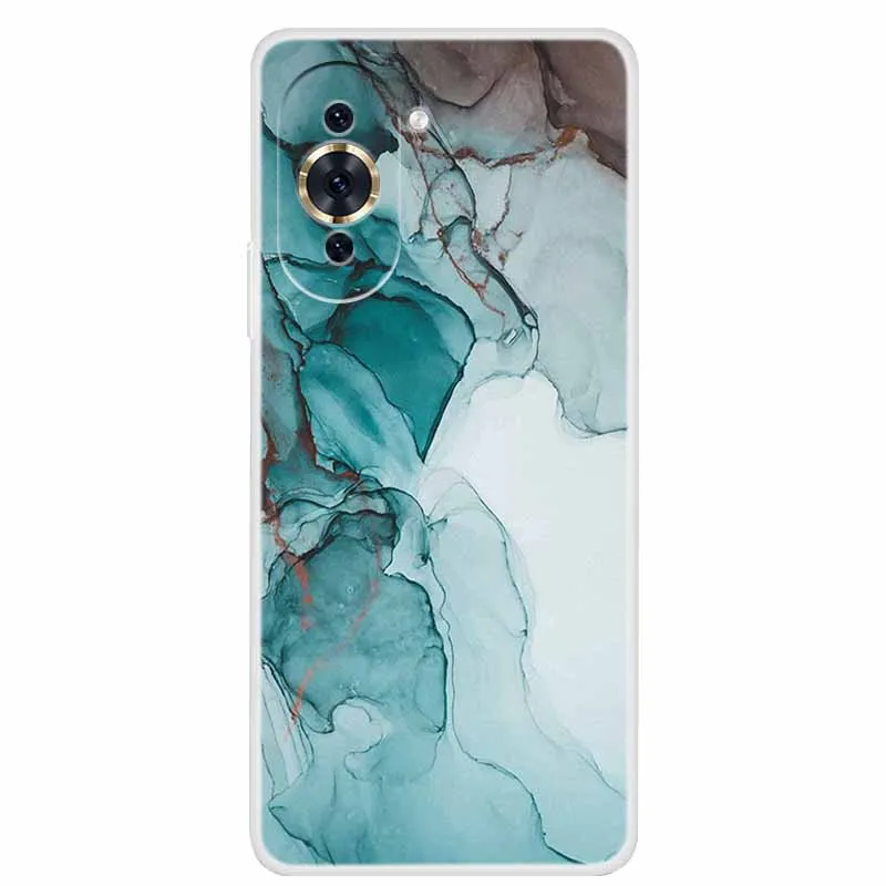 Huawei Nova 10 Pro Clear Marble Soft TPU Silicone Back Cover – Elegant Protective Case