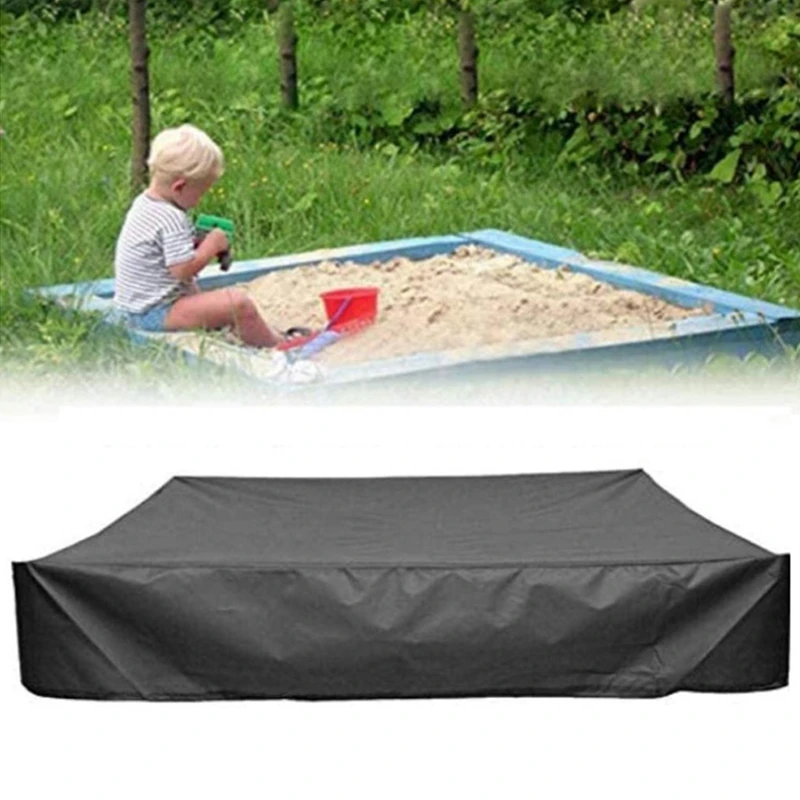 Sandbox cover sand pit square waterproof Oxford cloth dust cover dustproof protection with drawstring garden patio furniture cover