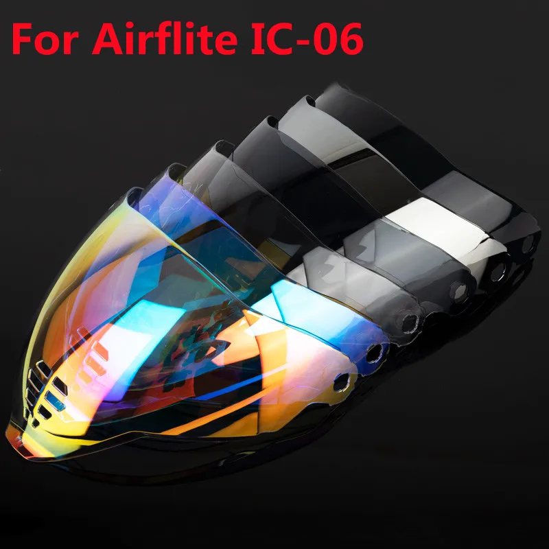 Casco Visiera Scudo Per Icon Airflite Ic-06 Impermeabile Ad Alta Resistenza Lente Del Pc Ic-06 Integrale Parabrezza Casco Visiera Protector
