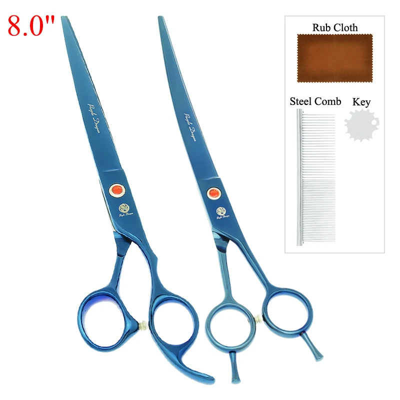 

8-дюймовая детская собака, 2 предмета, набор для стрижки кошек, гребень из нержавеющей стали, инструмент для животных B0048A