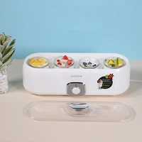 Electric Yogurt Maker With 4 Glass Cups Automatic Leben Yoghurt Rice Wine Machine Buttermilk Sour Cream Natto Fermenter 220V 2