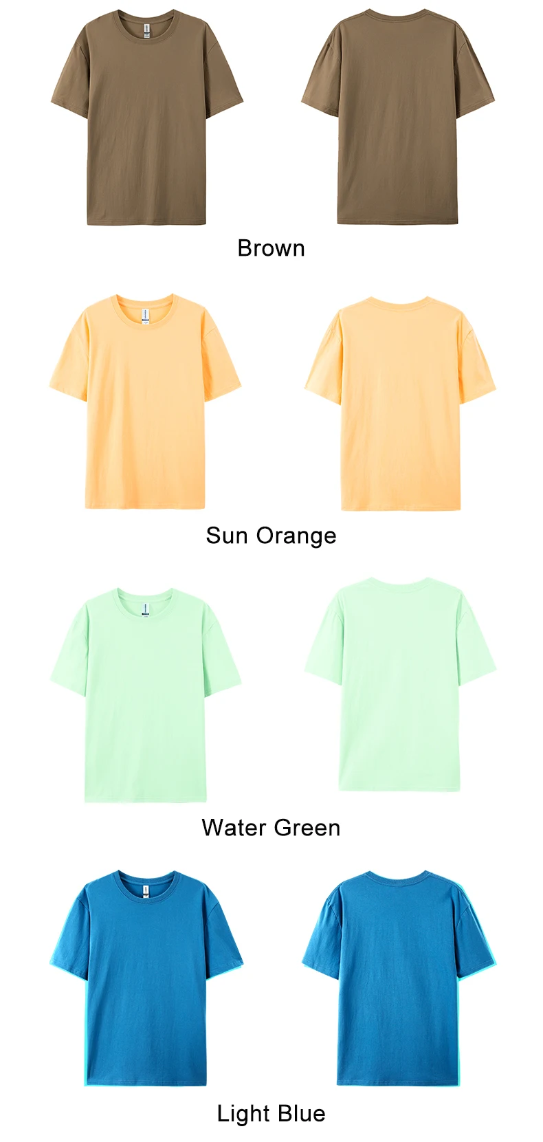 PlatiNum Cotton T-shirt color variations
