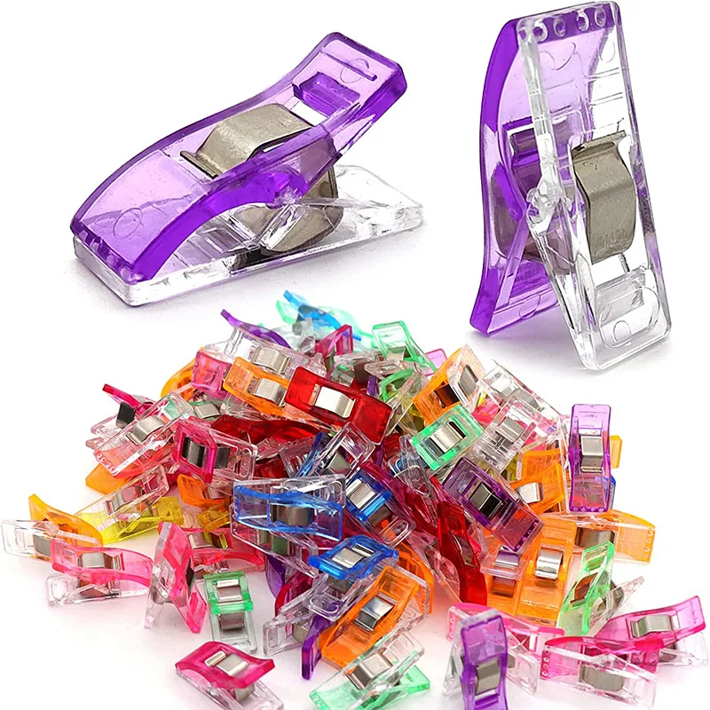 10-30PC Sewing Clips Multipurpose Plastic Craft Crocheting Knitting Safety Binding Paper sewing clips plastic clips