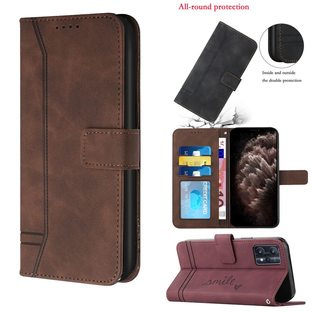 

For Realme 9 Pro Чехол для Magnetic Wallet Phone Cases Book Flip Cover Coque Fundas Capa For Realme 9i Pro Plus
