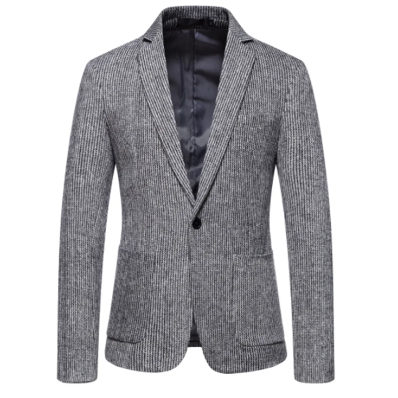 

2022 and winter Chinese luxury men's fashion suit business casual men's wool coat classic simple British men's gold coat suit