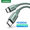 UGREEN USB C Cable PD100W Type C to Type C for MacBook Samsung iPhone 17 16 USB Type C Fast Charging Cable Cord QC4.0 USB C