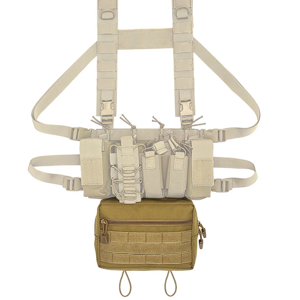VULPO Tactical Sack Pouch Sub Abdominal Drop Down Belly Utility Bag For D3 Chest Rig MK3 Vest Hunting Accessories Bag 5