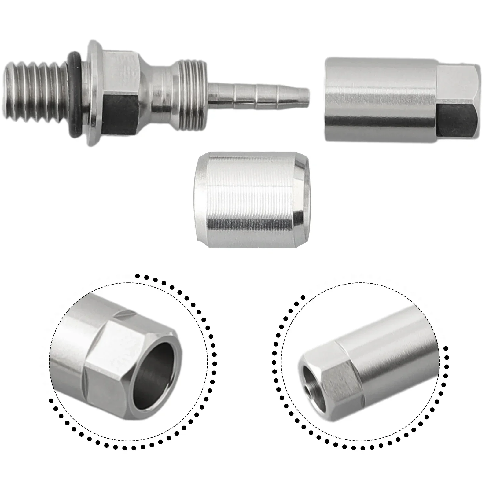 Bicycle Brake Olives 1Set Brake Hose Olive Connector Hydraulic Hose Adapter For AVID-Formula bicycle brake olives