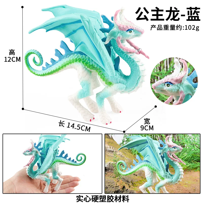 Oenux Mythical Creatures Ice & Sea Dragon Action Figures - Realistic Collectible Toys