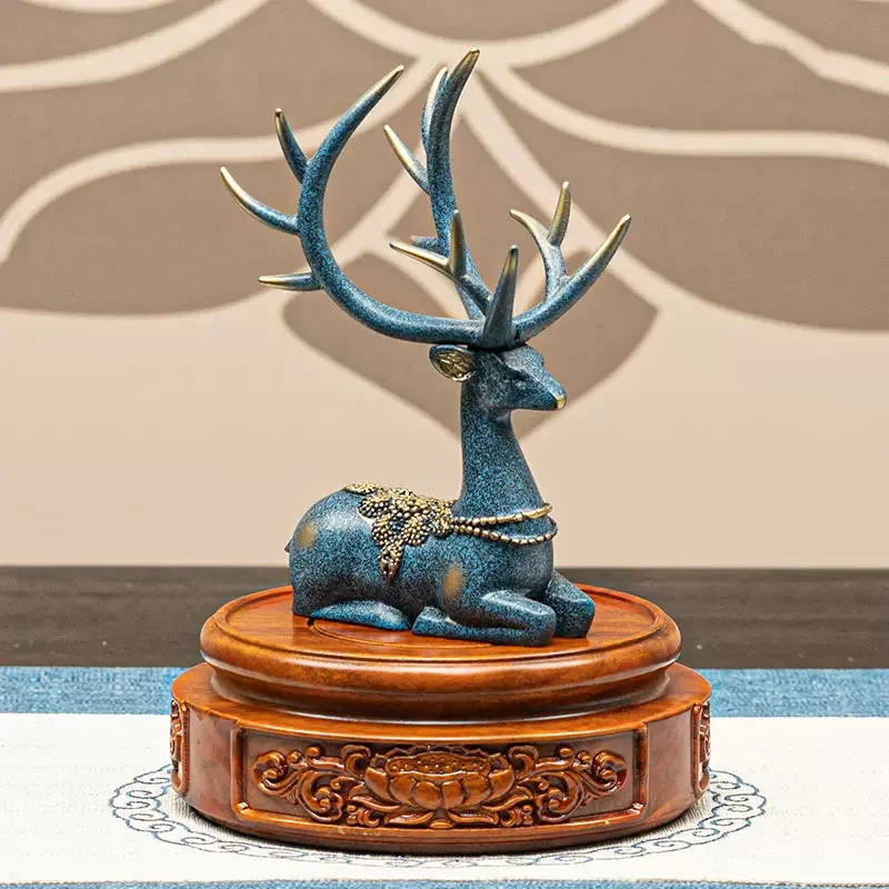 Solid Wood Round Incense Burner, Purple Clay Pot, Jade Ware, Bonsai Decoration, Stone Buddha Statue, Wooden Base