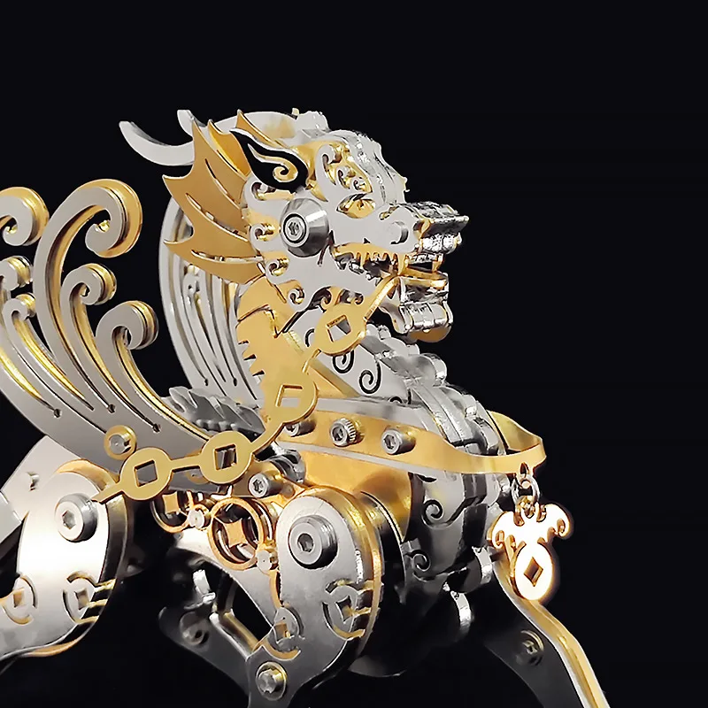 

Diy Steel Warcraft Model kit 3d Metal Puzzle Steampunk Mechanical Insect Pixiu Assemble Jigsaw toys Crafts For Adults Kid