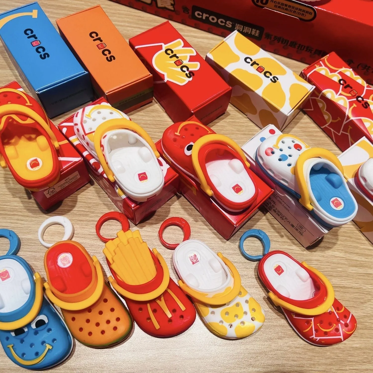 McD Cave Shoes Keychain Pendant Fingertip Toys Children's Playground Meal 3