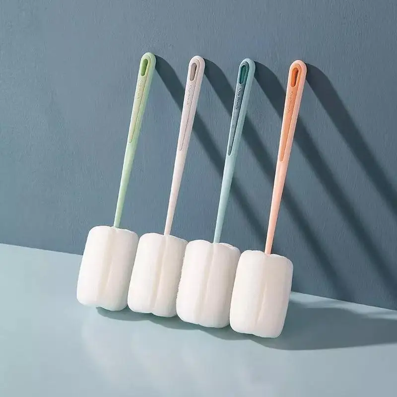 Silicone Bottle Brush Cleaning Brush Set 360 Degree Rotation Baby Pacifier Cup Nipple Cleaning Handheld Soft Head Food Grade Watering