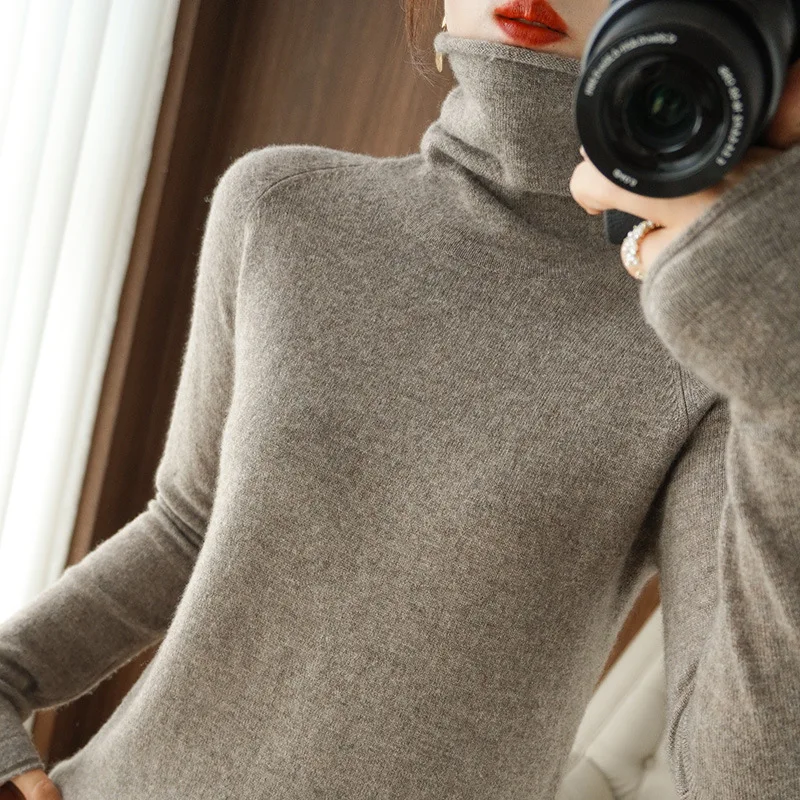 Women Turtleneck Knit Sweater 6