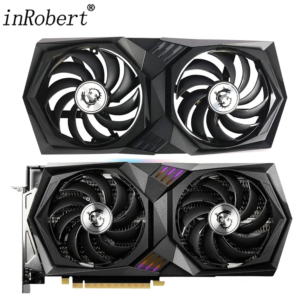 

95MM PLD10010B12HH RTX3060 RTX3060Ti Video Card Fan with Shell For MSI GEFORCE RTX 3060 3060Ti GAMING X GDDR6 GPU Cooler Fan