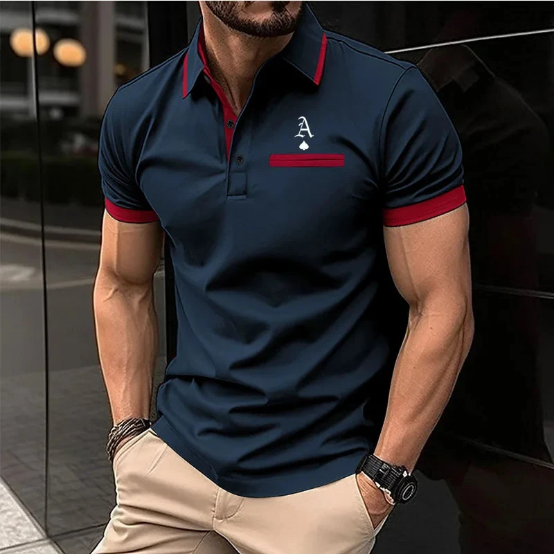 Fashion Simplicity Letter Print Polo T Shirt For Men Summer Outdoor Sports Golf Clothing Casual Lapel Short Sleeve Button Shirts 11 S10146d1a5a9a4145a1efc9863ccbc81d1