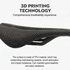 BUCKLOS 3D Printed Bicycle Saddle Full Carbon Fiber Bike Seat Cushion Ultralight Road Mountain Bike Saddle Carbon MTB Seat 3