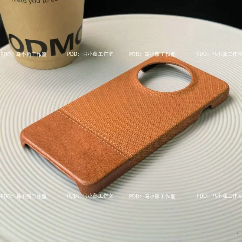 Luxury PU Leather Hard Back Cover - Shockproof Bumper Case