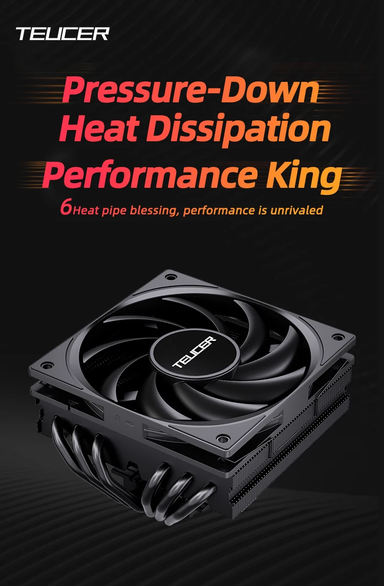 UT Series Tiny Titan Air Cooling Radiator Cooler Low Noise Avoid Memory CPU Fan