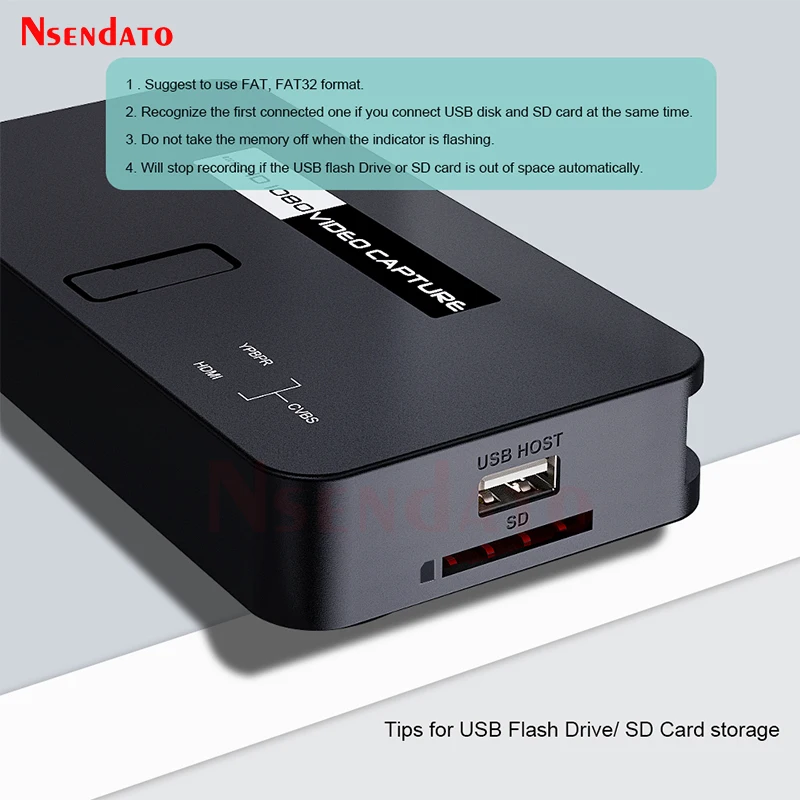 Ezcap284 1080P Ypbpr AV CVBS HDMI Video Capture Card Game Grabber Box for Switch XBOX PS4 Phone Video Record OBS Live Streaming