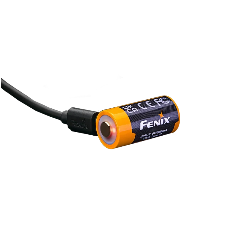 Rechargeable Lithium Battery FENIX ARB-L16-800UP 800mAh 16340 USB TYPE-C Rechargeable Li-ion Battery