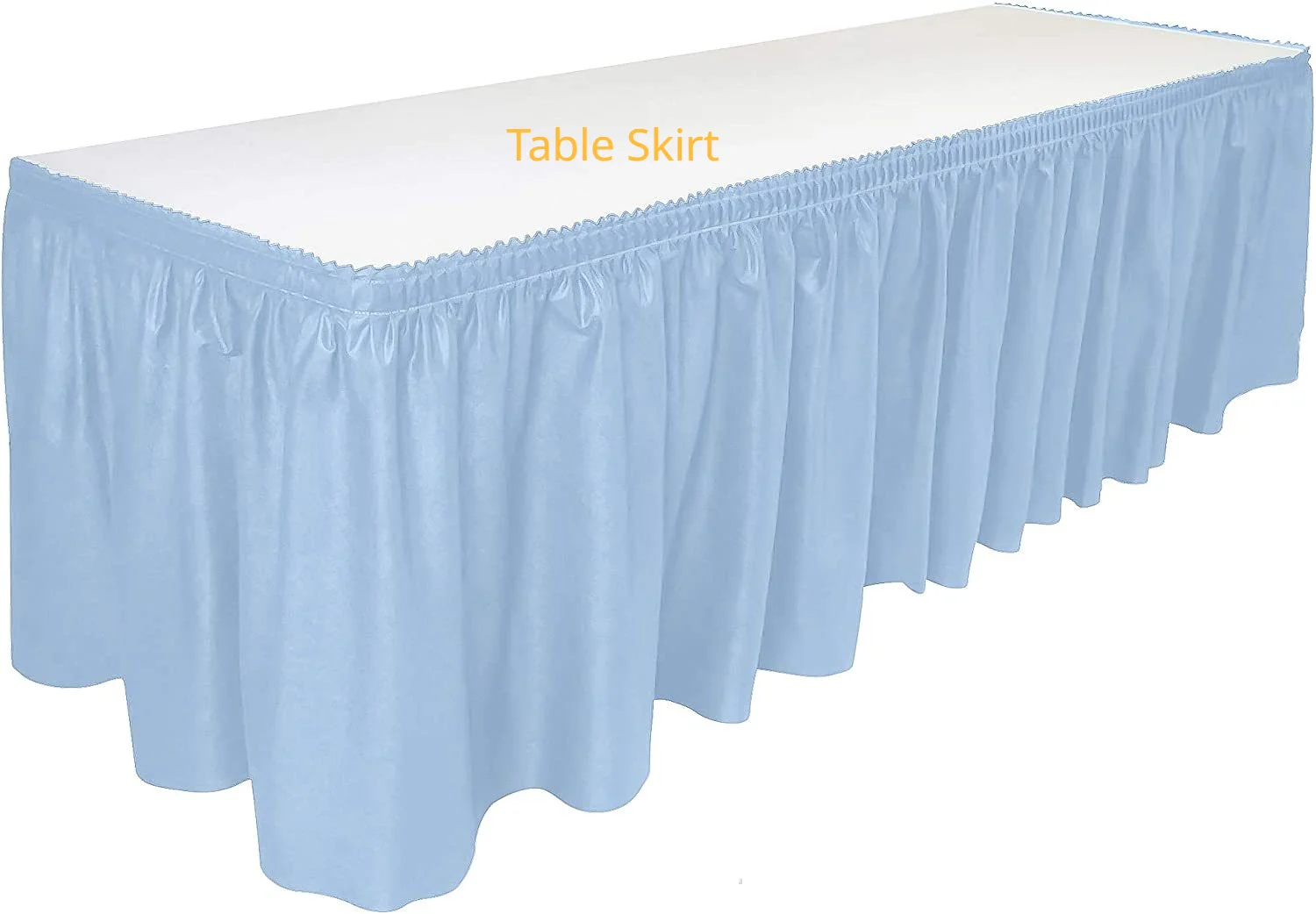 Jednorazowa prostokątna spódnica stołowa lub obrus PE Plastikowy ślubny pokrowiec na deser Dekoracja urodzinowa Materiały eksploatacyjne