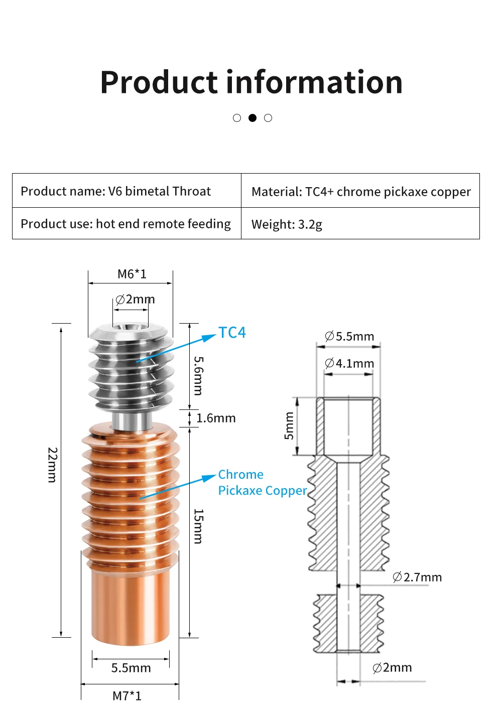 E3D V6 Bi-metal heat break