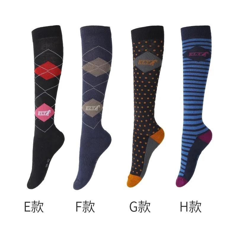 ELT Equestrian Socks Riding Socks Children's Equestrian Long Socks Equestrian Socks Adult Men and Women 8111034 5
