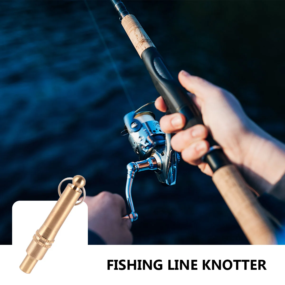 

2 Pcs Hook Tier Fishing Gear Accessories Quick Knot Tying Tool Manual Kit Copper Supplies Knotting Gadgets