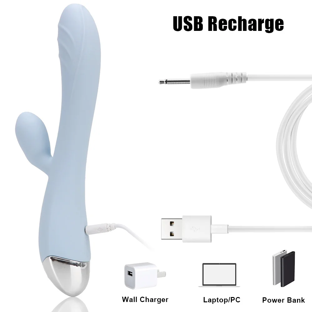 10 Frequency Dildo Vibrator Rabbit Vibrator Wand Sex Toys for Women Female Masturbator Dual Motor G Spot Clitoris Stimulator