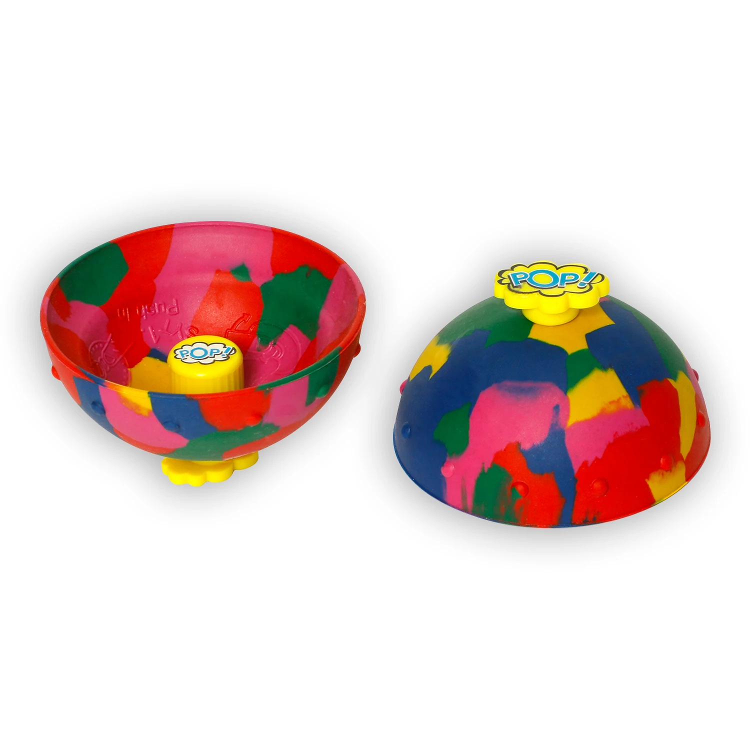 Novel Squishy Fidget Toys Antistress Elastic Toy Camouflage Bounce Bowl Hip Hop Jumping Creativity Outdoor Sports Spinning Top