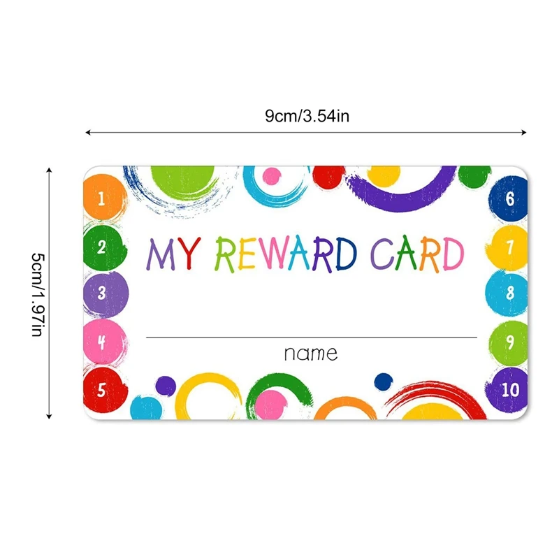 50pcs Punch Cards My Reward Cards, Classroom Student Home Behavior Incentive Decor Motivational Cute Cards Holiday Accessory