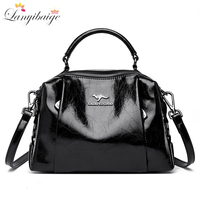 Women's pillow handbag soft leather elegant high quality messenger main image 0