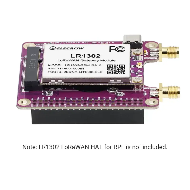 LR1302 LoRaWAN Gateway Module SPI US915 915MHz SX1302 Long Range Gateway Module Support 8 Channels with CE/FCC Certification image 4