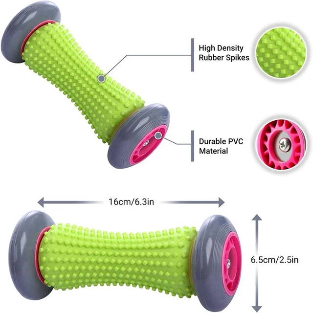 Foot Massager Massage Roller Yoga Massage Ball Plantar Fascia Roller Muscle Relaxation for Sport Fitness Balls Body Exercise Set 4