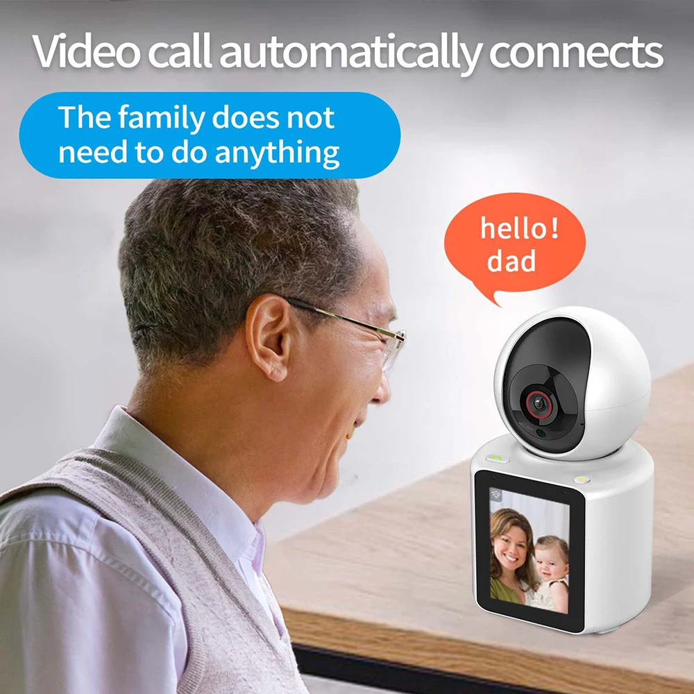 WIFI IP Camera Baby Monitor Wireless 1080P 120&deg; Wide-angle 2 Way Audio Video Night Vision Indoor PTZ Camera