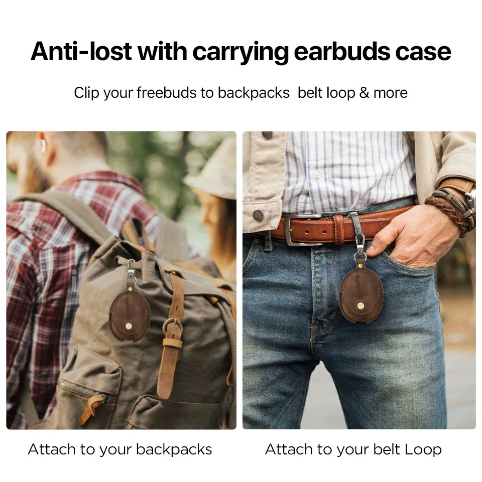 Genuine Leather Bluetooth Earphone Case For FreeBuds 5 Charging Wireless Headphones Cases Cover Protective