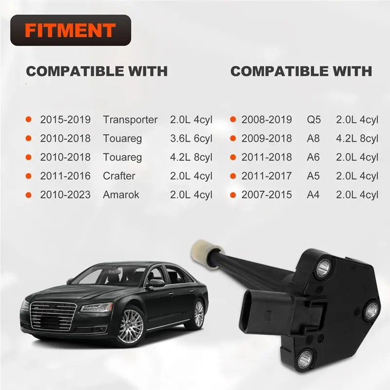 A96E-엔진 오일 레벨 센서 (A4 A5 A6 A8, VW 트랜스포터 투아렉 용) 03L907660A 03L907660B 03L907660C 교체품