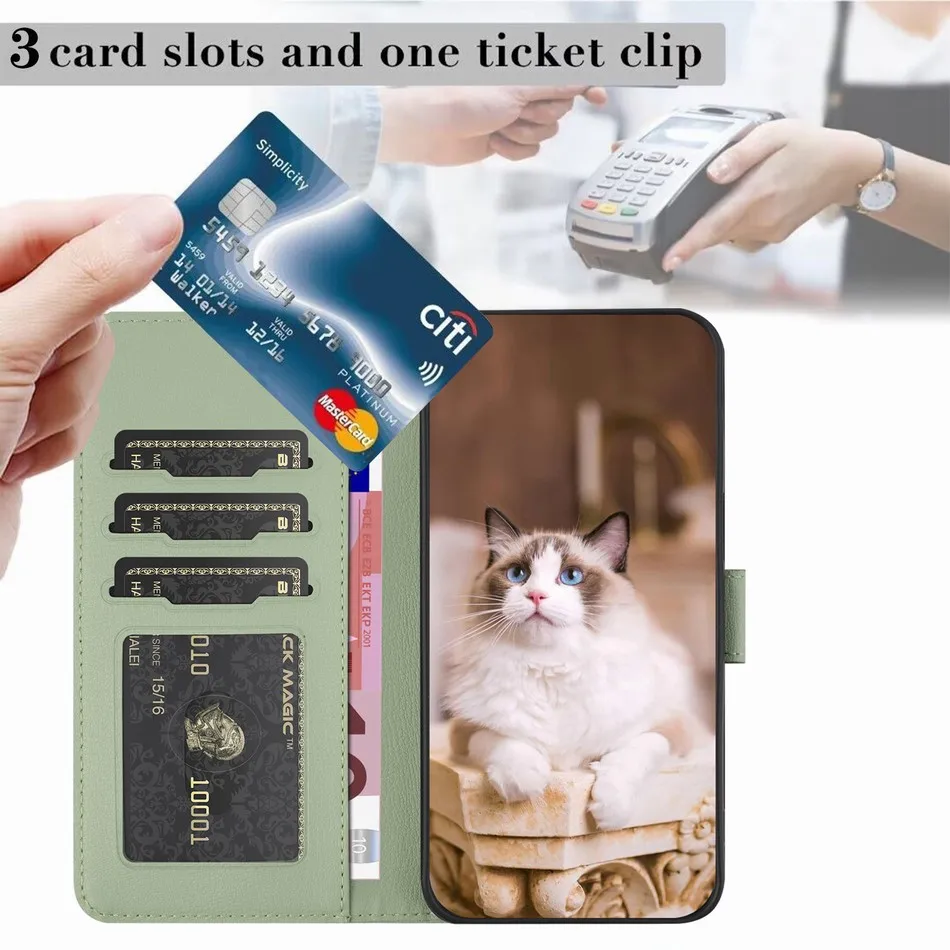 Luxury Book Flip Stand Wallet Cover - Stylish Protective Phone Case