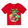Kids Clothes Cartoon Tops Tee Super Marios-bros T-shirts For Boys Girls T Shirt Children's Clothing Tops T-shirt Boy Baby Tees 1