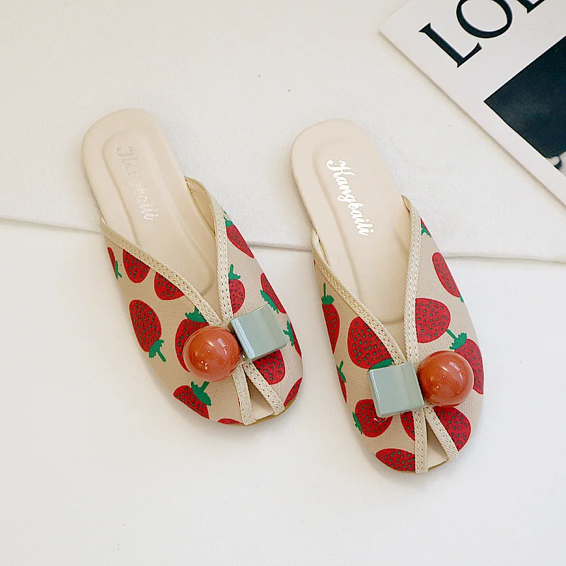 Sandals Female Slippers Women Fashion Flat Casual Mules Peep Toe Sandals Women Flat Outdoor Walking Slides Zapatillas