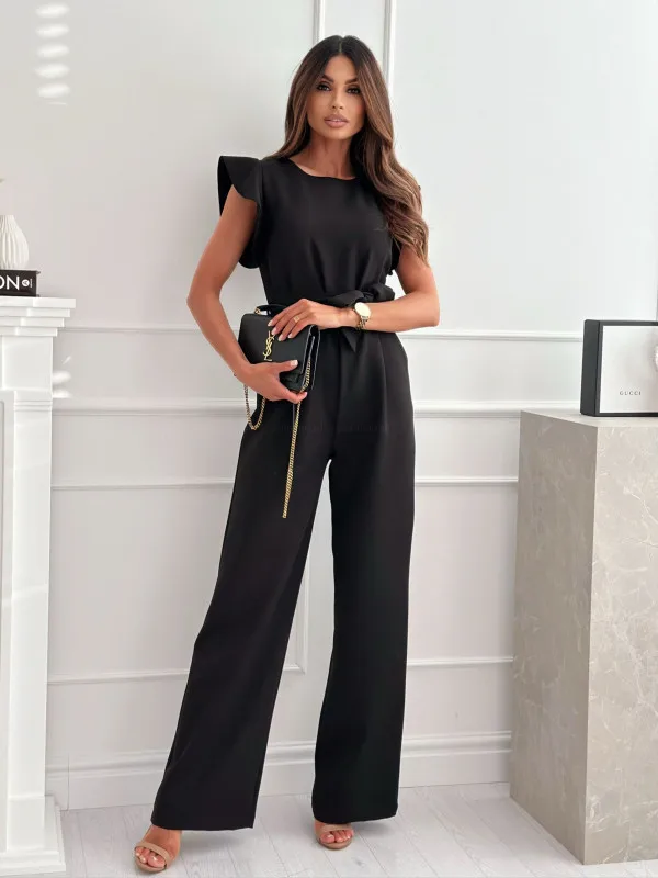 elegant wide leg jumpsuit