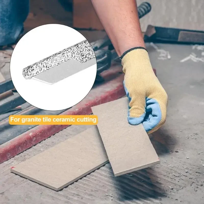 Jig Saw Blades 101mm T-shank Diamond Jigsaw Blade for Marble Stone Granite Tile Ceramic Cutting Stone Processing Ceramic Tile Cutting Tool
