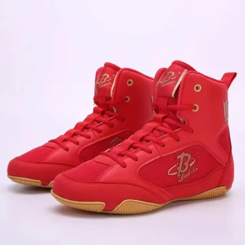 2024 Hot Men Women Wrestling Shoes Luxury Brand Indoor Sports Shoe Unisex Designer Boxing Boots Coppie Gym Fighting Shoes Boy
