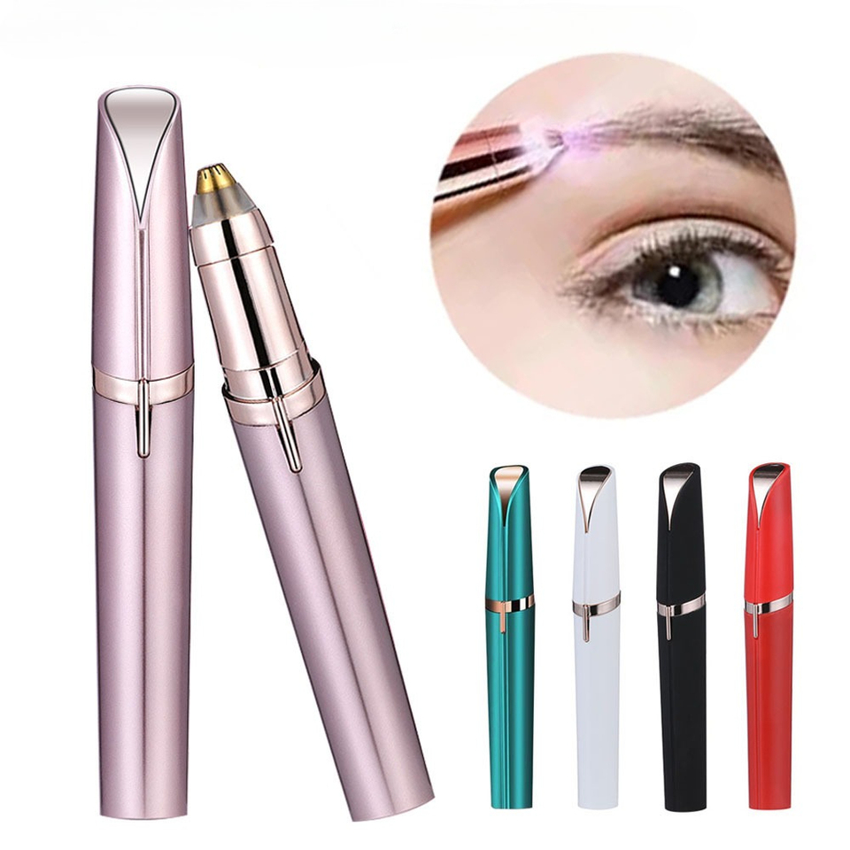 Electric Eyebrow Trimmer, Beauty Tool Facial Hair Remover, Women's Automatic Eyebrow Trimmer and Shaver, Pocket Knife