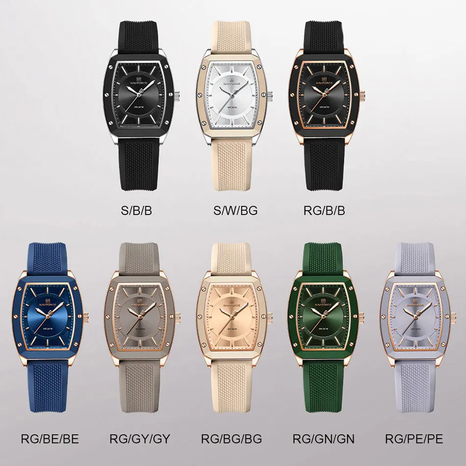 NAVIFORCE-ساعة يد نسائية ، ساعة كوارتز للسيدات ، ح...