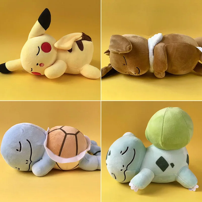 Pokemon Sleeping Starters, Bulbasaur, Charmander, and Squirtle