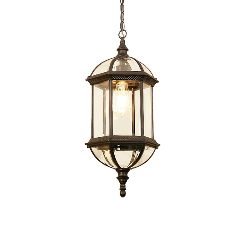Led European Style Outdoor Waterproof Balcony Courtyard Pavilion Corridor Pendant Light