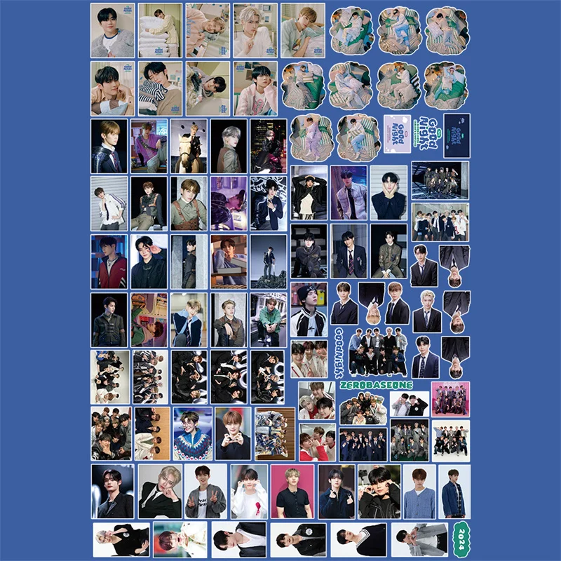 Cartoon Stickers Zb1 Boy Band ZEROBASEONE Good Night Album Photo Stickers 95pcs